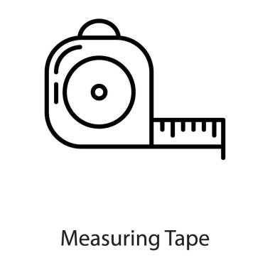 Beyaz arka planda yalıtılmış bant simgesini ölçme 