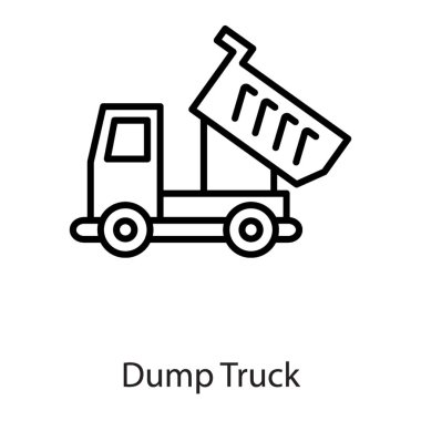 Taşıma damperli kamyon satır simgesi 