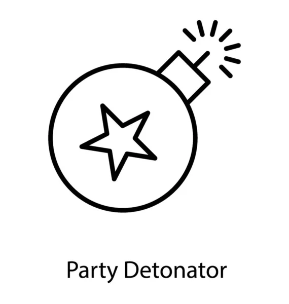 Взрывчатка Партия Бомба — стоковый вектор