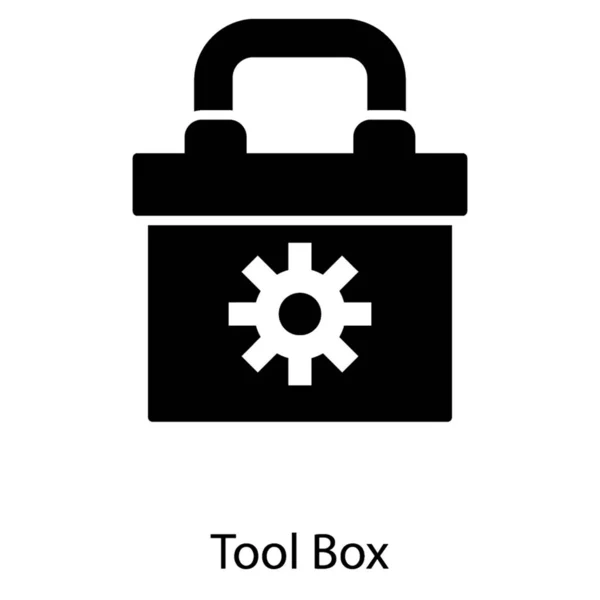 Setting Tool Box Glyph Icon — Stock Vector