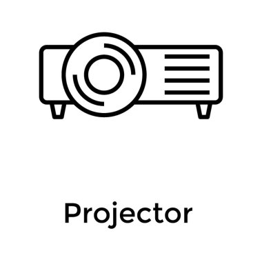 Satır tasarımında projektör simgesi