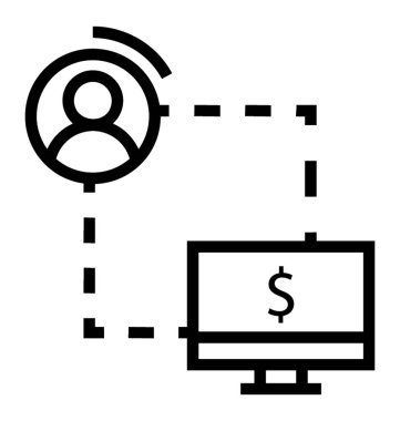 Banknotlu adam, yatırımcı simgesi.