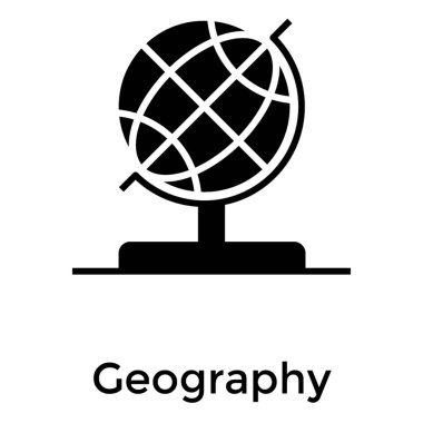 Glyph tasarımında coğrafya simgesi.