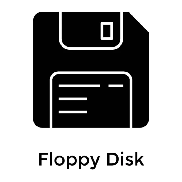 Disket Simgesi Beyaz Arkaplanda Izole Edildi — Stok Vektör