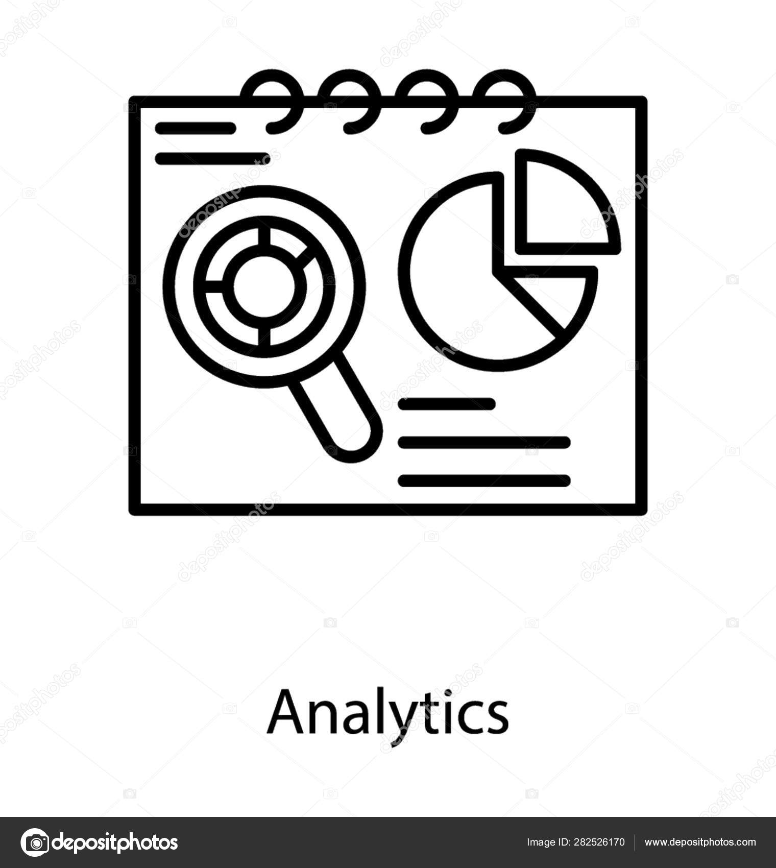 Icono Análisis Datos Aislado Sobre Fondo Blanco Vector de stock #282526170  de ©vectorspoint, image size:1520x1700