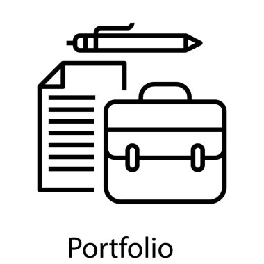 Portföy kutsal kişilerin resmi içinde içini kaplamak çizmek.