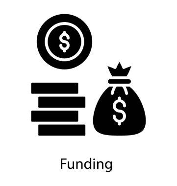 Glyph simgesi tasarımında fon koleksiyonu 