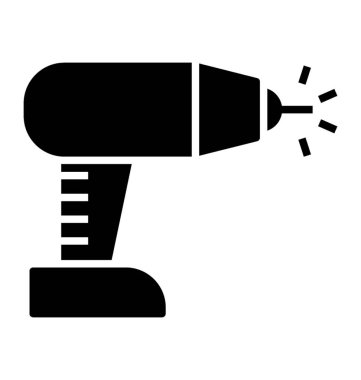 Glyph tasarımında matkap simgesi.