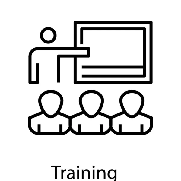 Icon Training Line Design — Stock Vector