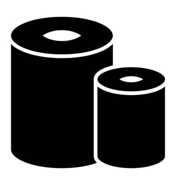 Beyaz arka plan üzerinde izole katı tasarım doku rulo