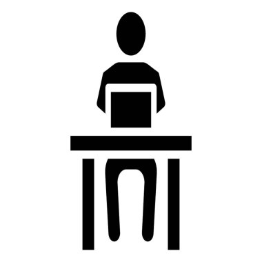 İşyeri piktogramının sağlam tasarımı.