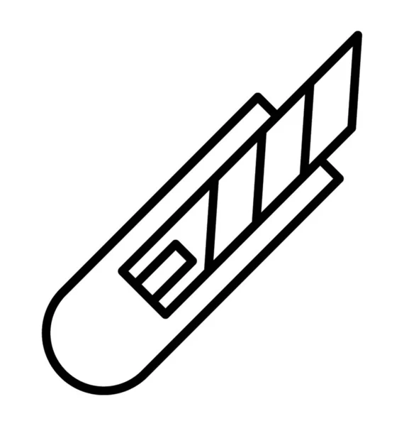 Cutter Icon Design Gefüllter Vektor — Stockvektor