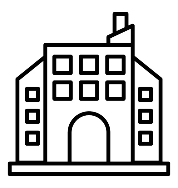 Значок Лінії Будівлі — стоковий вектор
