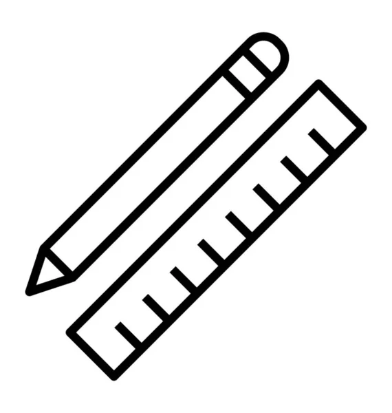 Outils Conception Isolés Sur Fond Blanc — Image vectorielle