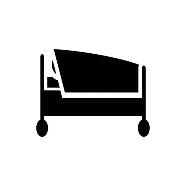 ソリッドデザインの睡眠アイコン — ストックベクタ