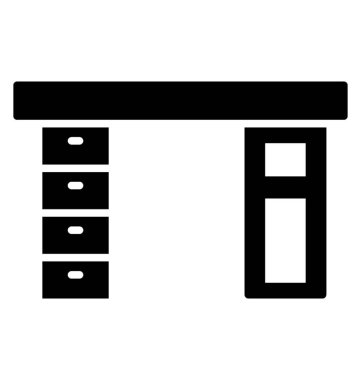 Masa beyaz arkaplanda izole edildi 