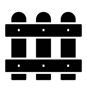 Beyaz arka plan üzerinde izole çit 