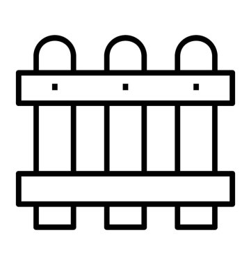 Beyaz arka plan üzerinde izole çit 