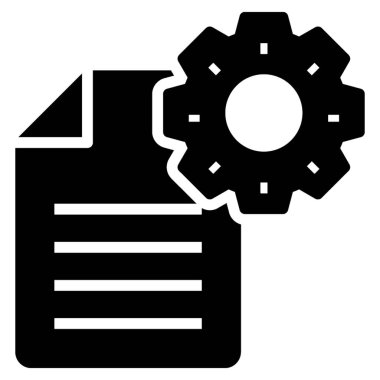 Dişli ile katlanmış kağıt, belge ayarı simgesi