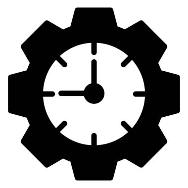 Vites in de saat, zaman yönetimi simgesi.