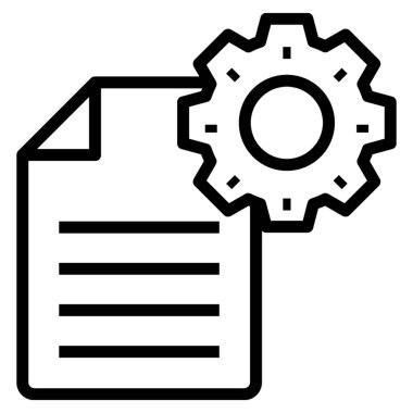 Dişli ile katlanmış kağıt, belge ayarı simgesi