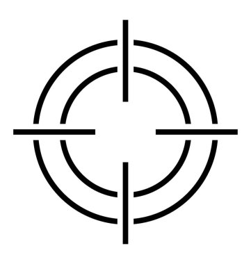 Glyph tasarımında artı işareti simgesi.