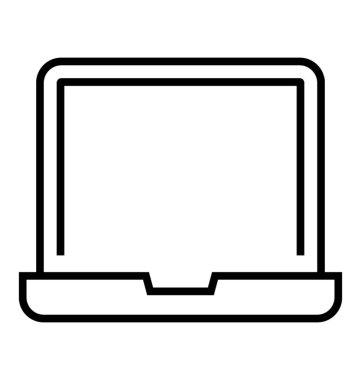 Satır tasarımında dizüstü simge