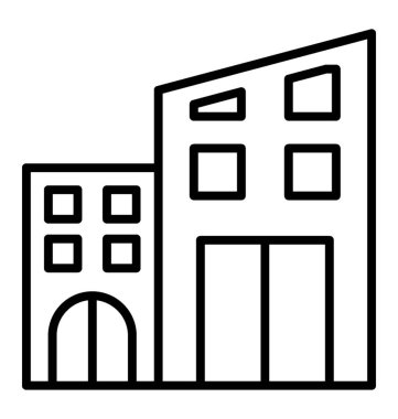 Beyaz arka planda yalıtılmış ofis simgesi.