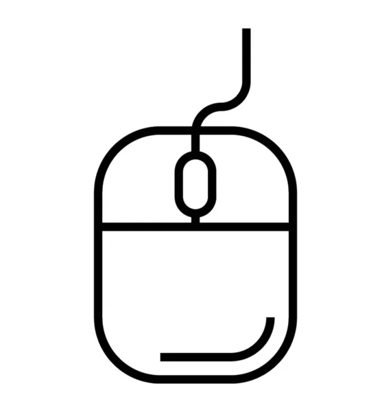 Ikona Myši Návrhu Čáry — Stockový vektor