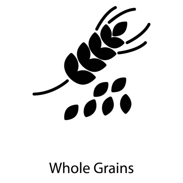 Conception Solide Grain Orge Naturel — Image vectorielle