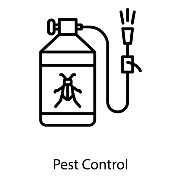 Pest Control Spray Bottle Icon Line Design — Stock Vector
