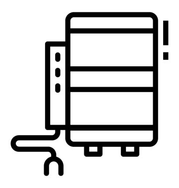 Elektrikli Potters tekerlek hattı simgesi 