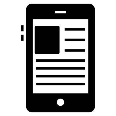 Katı tasarıme ebook simgesi.