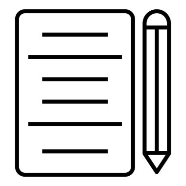 Kalemli kağıt, defter konsepti