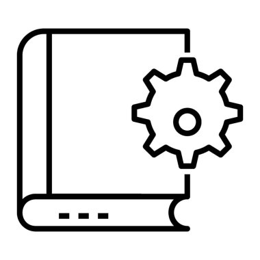 Kitap lı dişli, kitap ayarı simgesi 