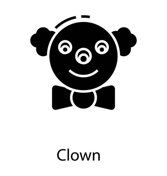 Clown Icon Soldi Design — Stock Vector