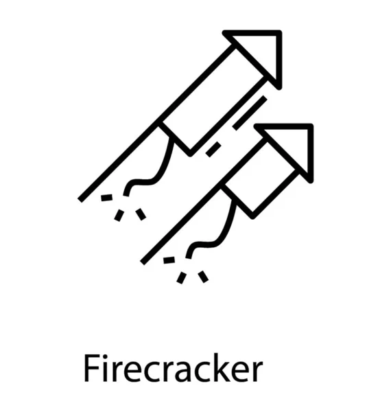 Взрывчатка Иконка Фейерверком — стоковый вектор