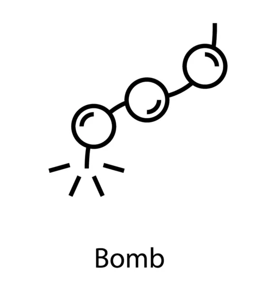 Sprengstoff Bombendrohung — Stockvektor