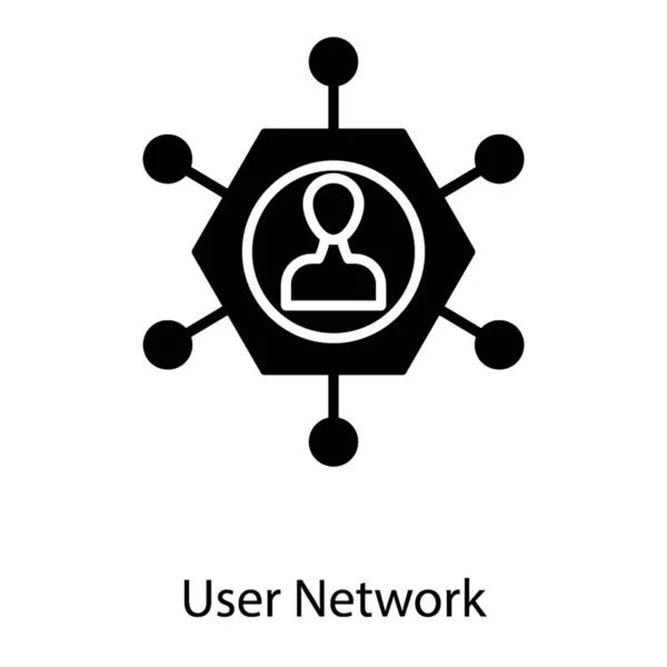 User Community User Network Icon Isolated White Background — Stock Vector