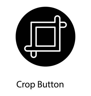 Katı tasarımda kırpma aracı simgesi.