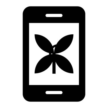 Tarım uygulaması simgesi dolu tasarım.