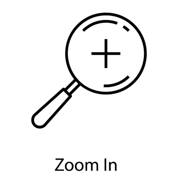 Sign Magnifier Zoom Icon — Stock Vector