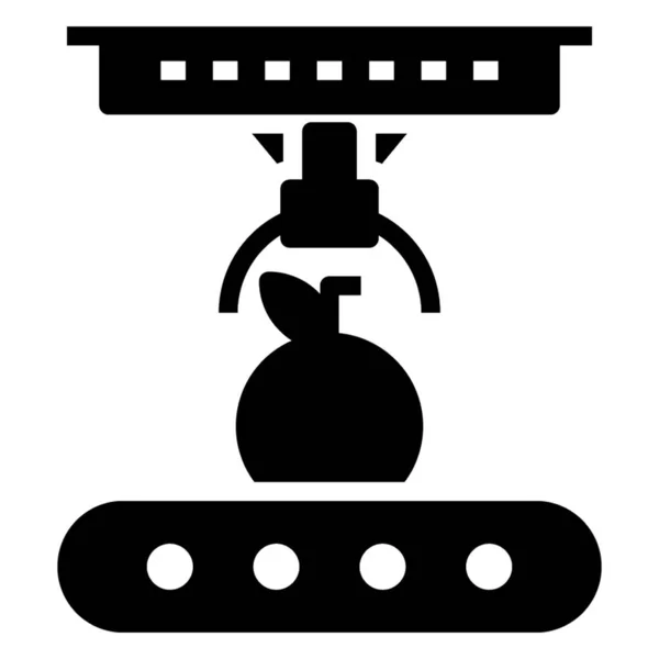 Ikon Desain Glyph Dari Tanaman Pot - Stok Vektor