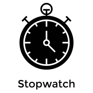 Sağlam tasarımda spor kronometre vektörü 