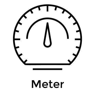 Araba metre göstergesi simgesi 