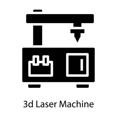 3d lazer makinesi simgesi 