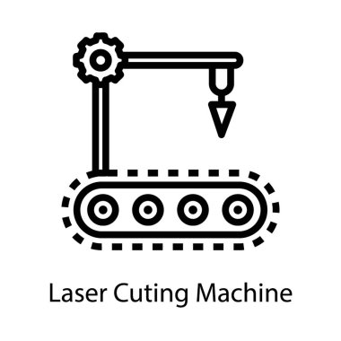 3d lazer kesim makinesi simgesi 