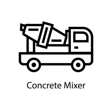 Beton karıştırıcı makinesi simgesi 