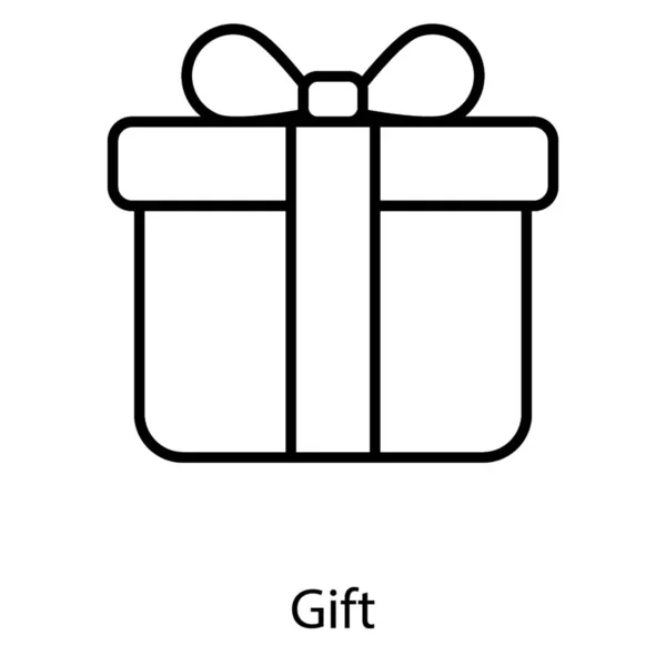 Icon Gift Line Design — Stock Vector