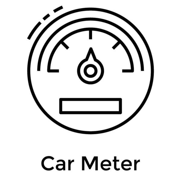 Ícone Medidor Carro —  Vetores de Stock